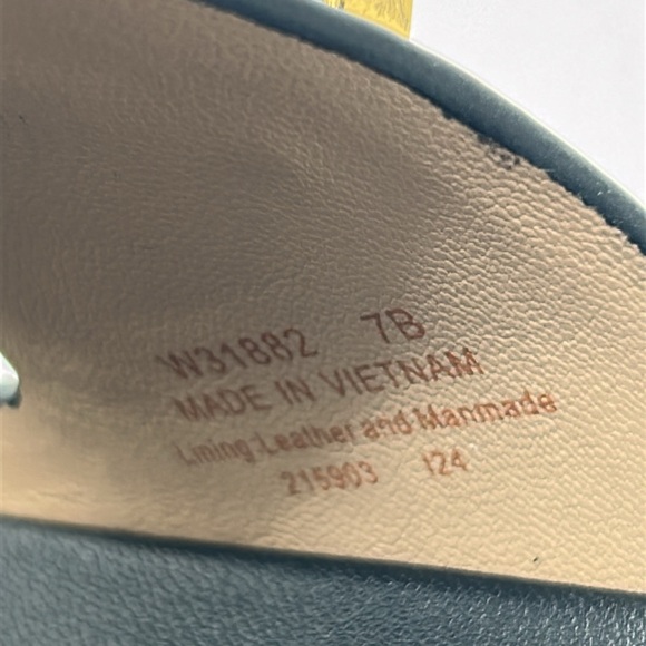 Cole Haan Marisol Footbed Sandals Women’s Size 7B Black Leather Gold Buckle NWT - Picture 8 of 10